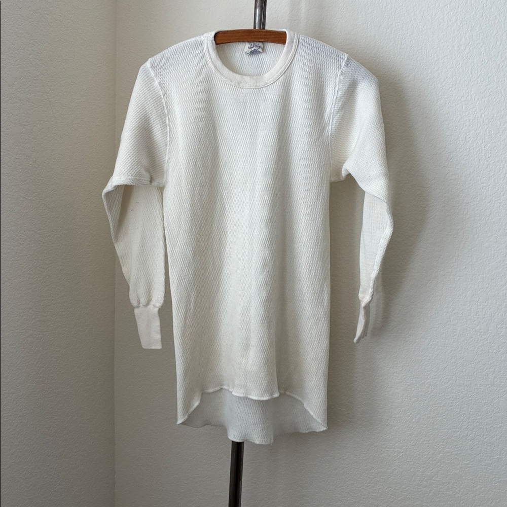 Vintage thermal waffle J.E. Morgan Arctex Shirt gorpcore cabincore trashed